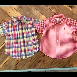 24 month SS button down shirts. 2 each